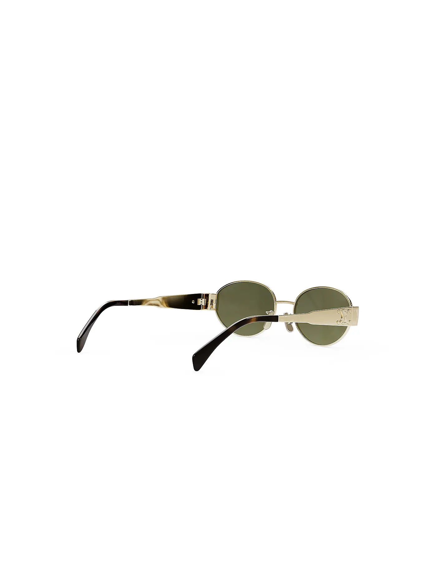 CELINE | Metal Triomphe goldene ovale Sonnenbrille | gold