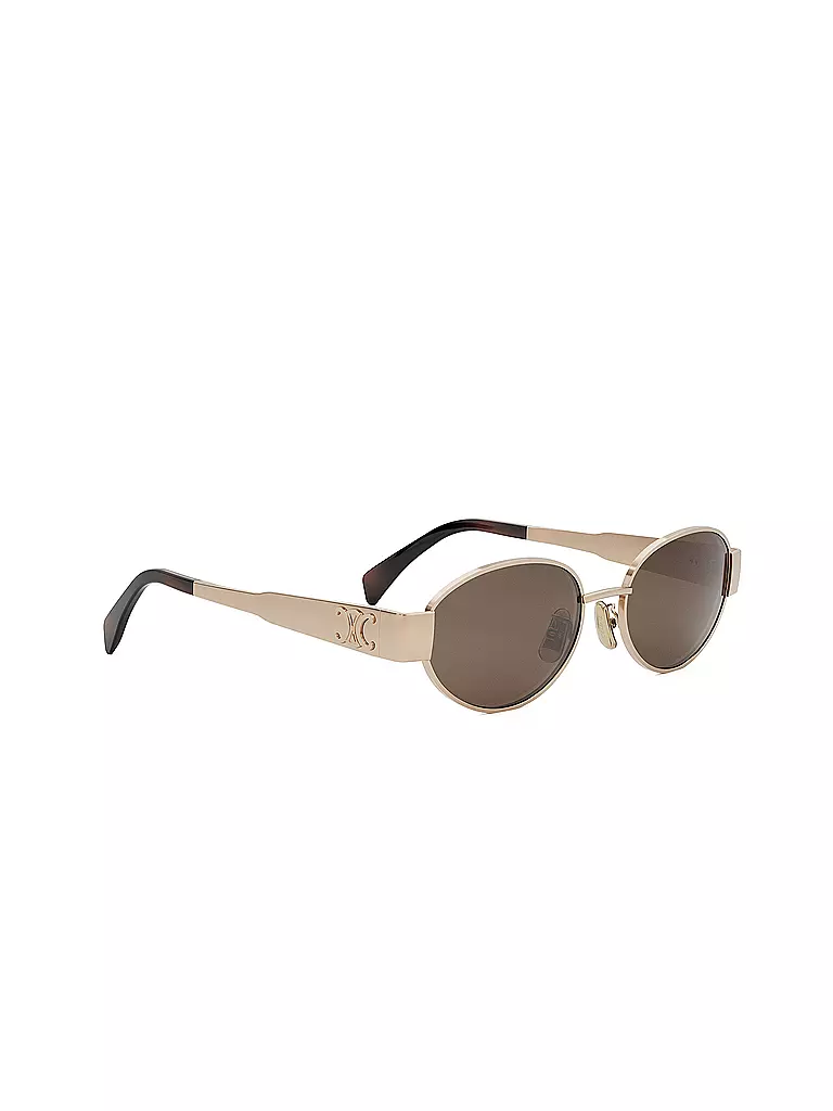 CELINE | Metal Triomphe goldene ovale Sonnenbrille | silber