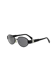 CELINE | Metal Triomphe goldene ovale Sonnenbrille | schwarz