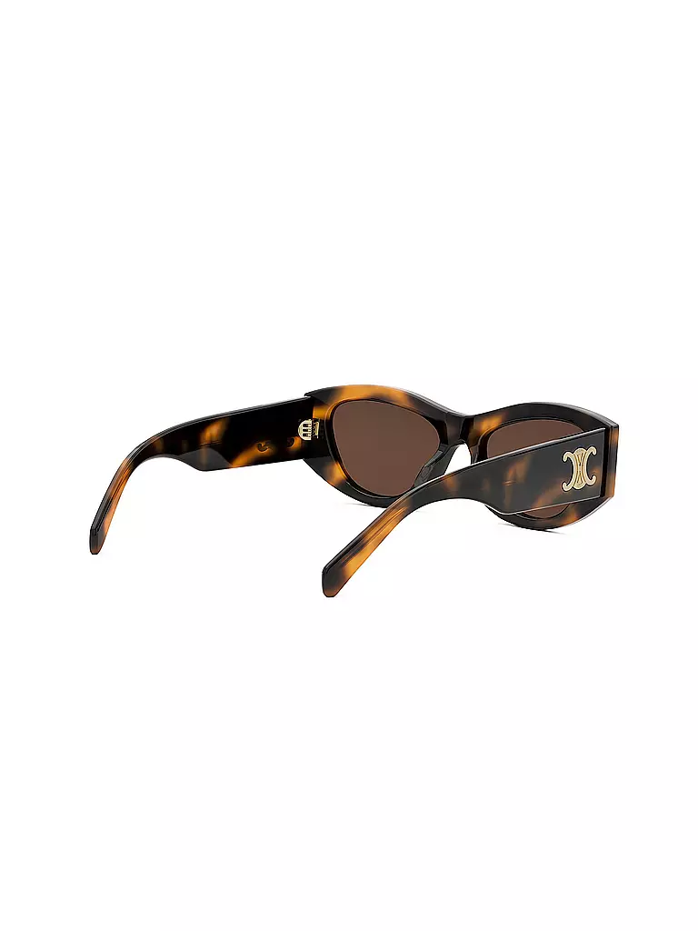 CELINE | Triomphe havanabraune geometrische Sonnenbrille  | braun