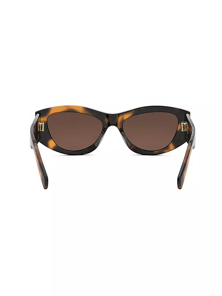 CELINE | Triomphe havanabraune geometrische Sonnenbrille | schwarz