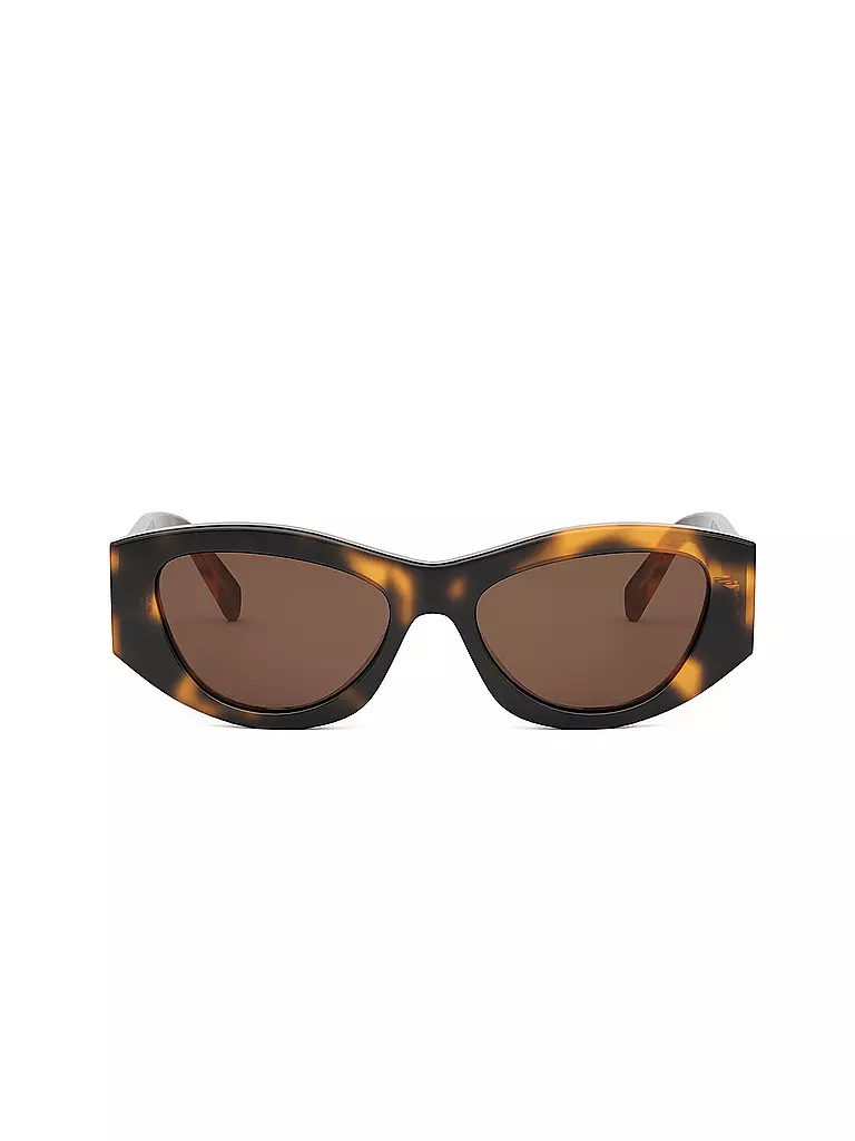 CELINE | Triomphe havanabraune geometrische Sonnenbrille | schwarz