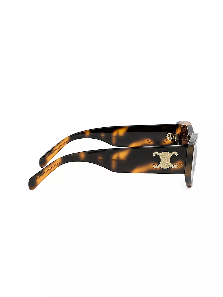 CELINE | Triomphe havanabraune geometrische Sonnenbrille | schwarz