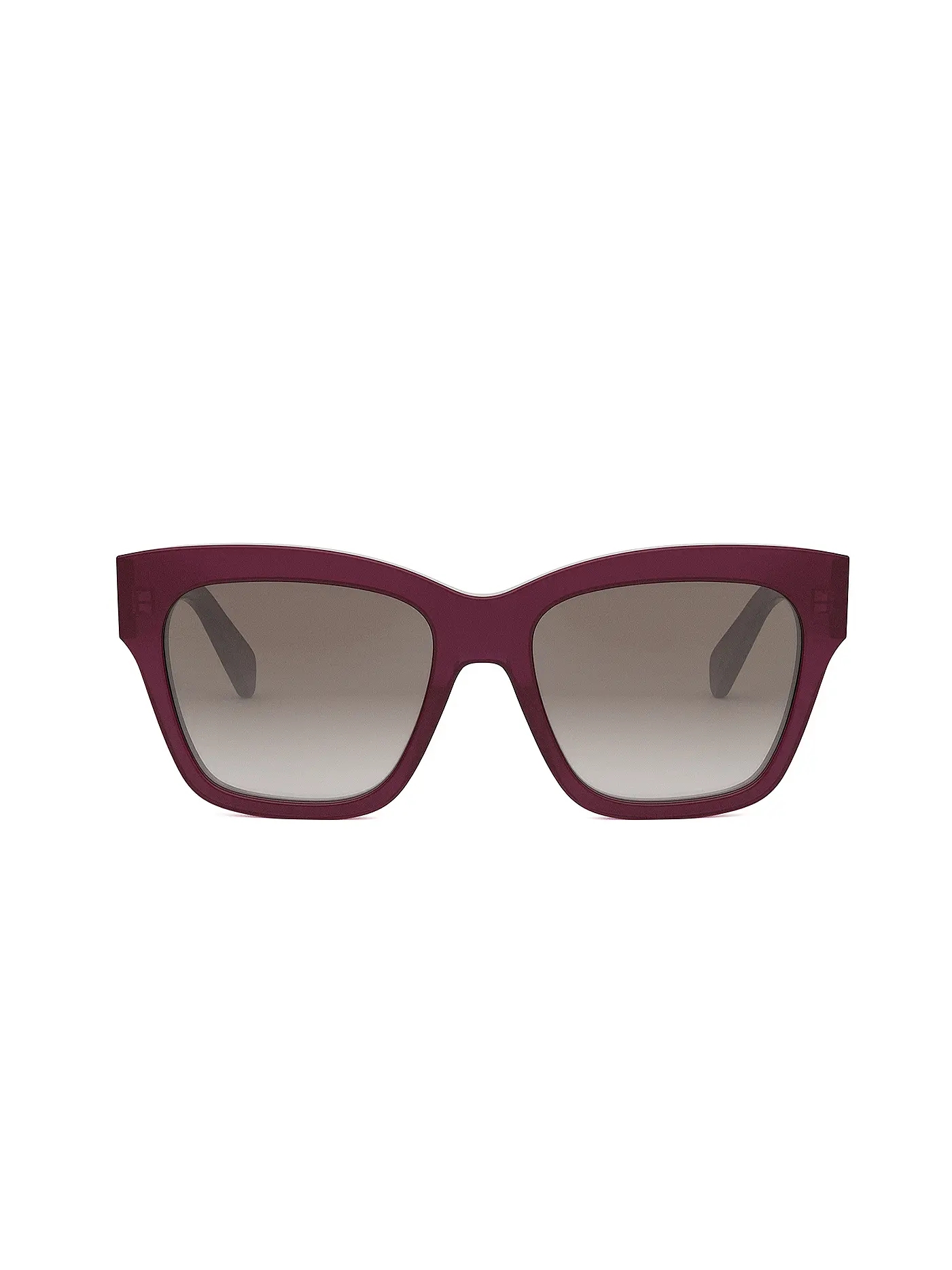 CELINE | Triomphe rote eckige Sonnenbrille | dunkelrot