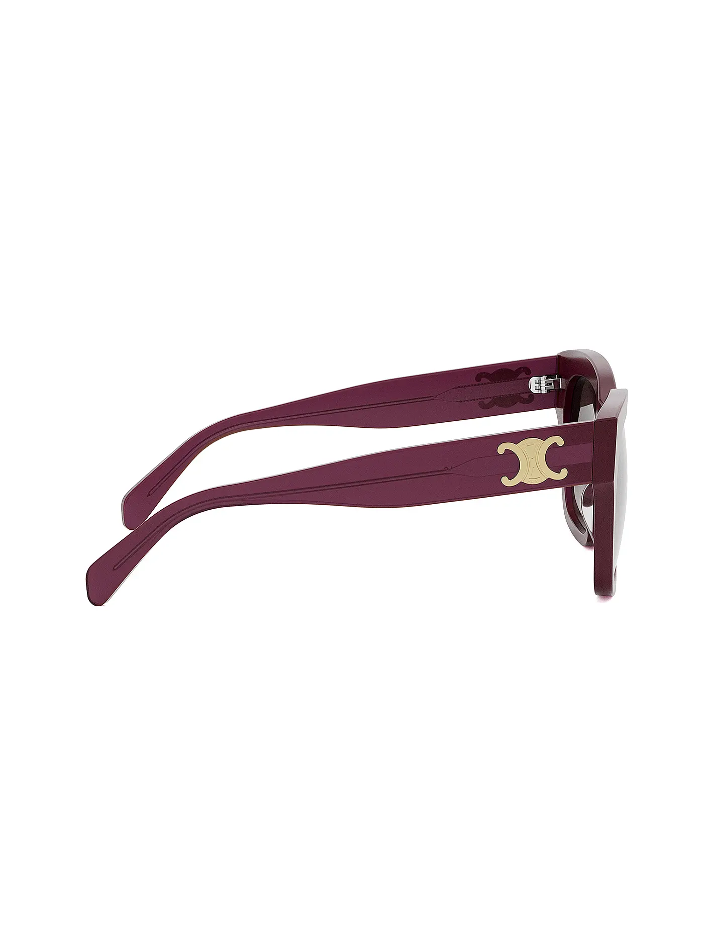 CELINE | Triomphe rote eckige Sonnenbrille | dunkelrot