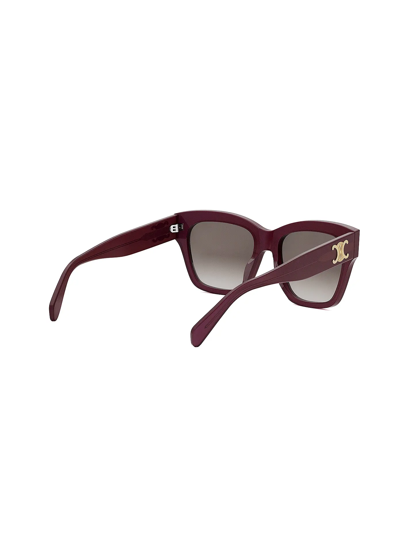 CELINE | Triomphe rote eckige Sonnenbrille | dunkelrot