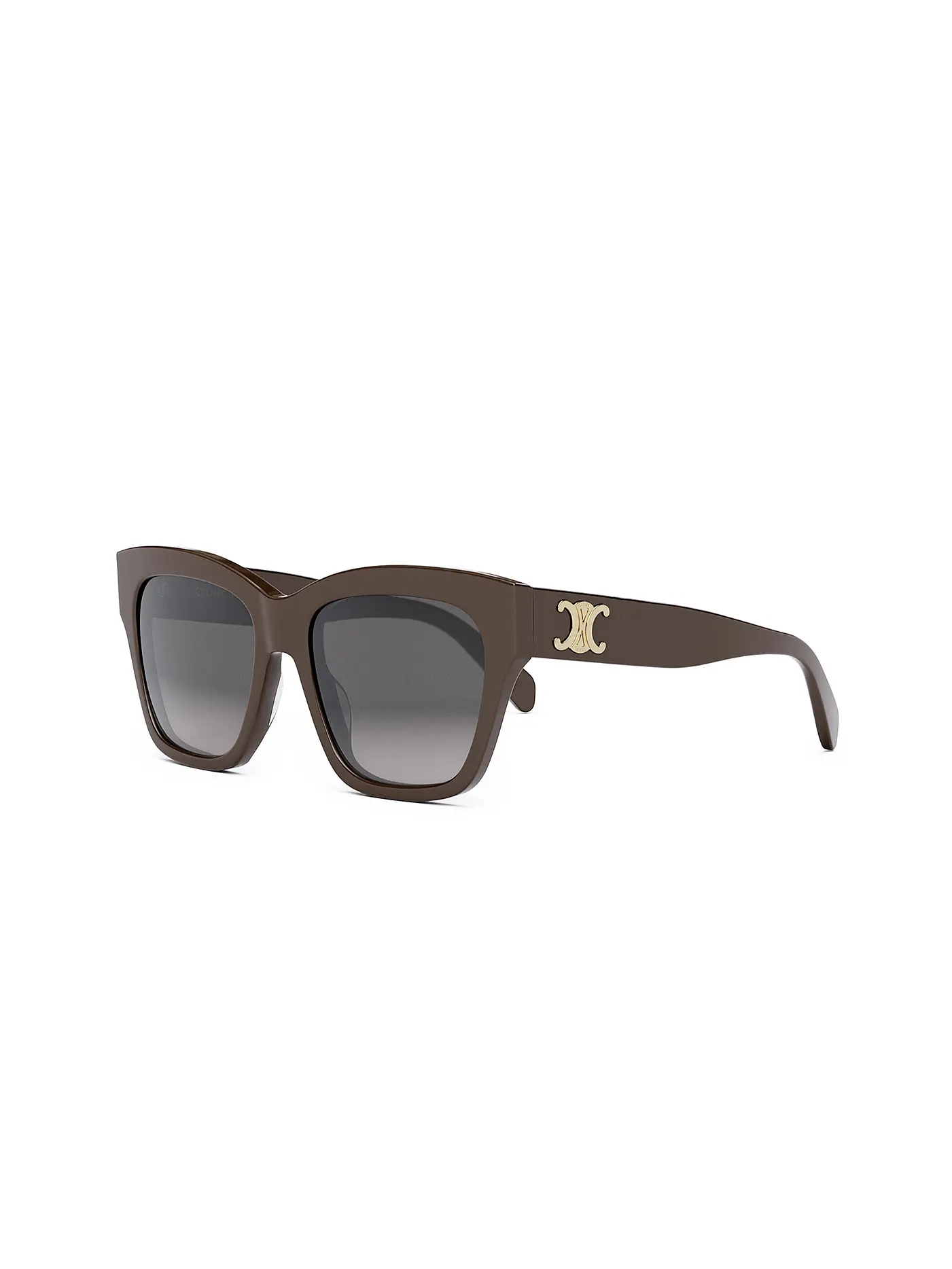 CELINE | Triomphe schwarze eckige Sonnenbrille | braun