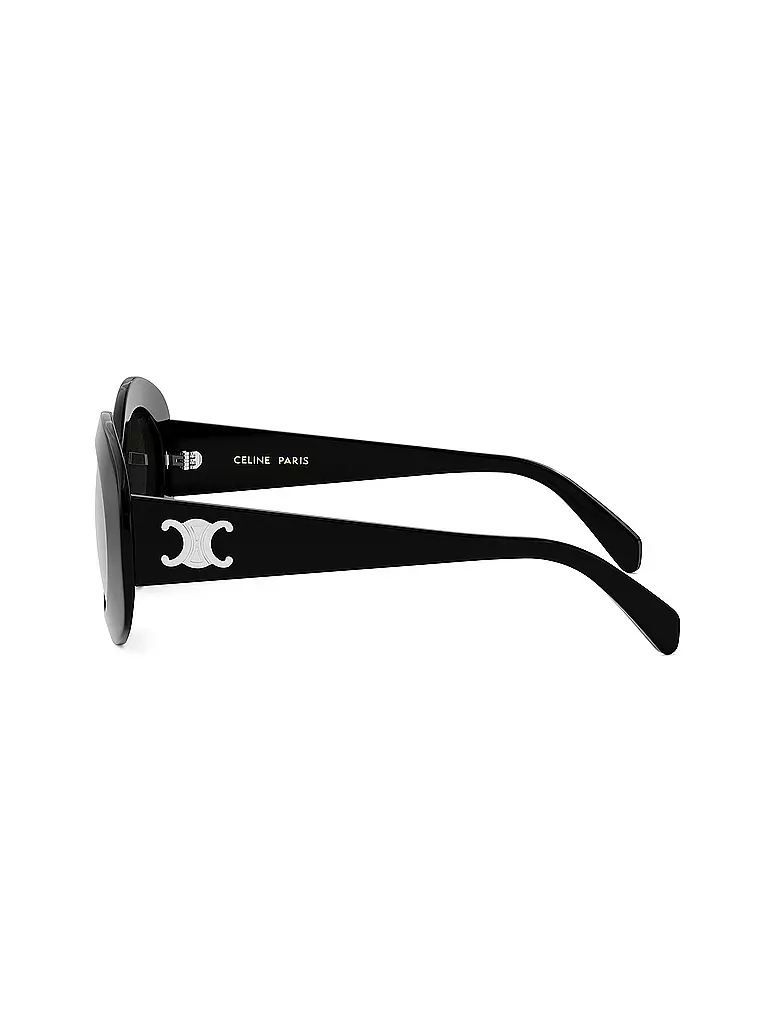 CELINE | Triomphe schwarze runde Sonnenbrille | dunkelrot