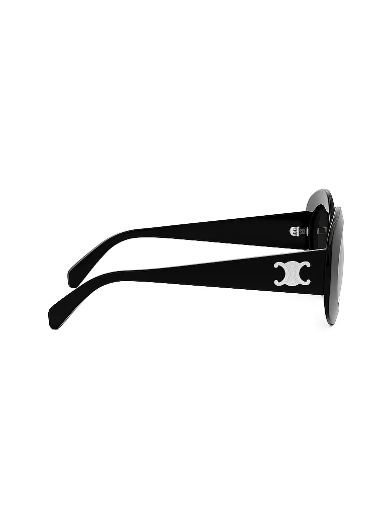 CELINE | Triomphe schwarze runde Sonnenbrille | dunkelrot