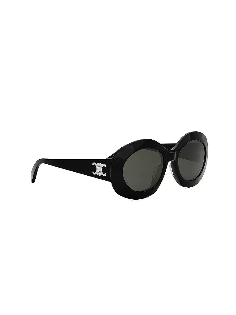 CELINE | Triomphe schwarze runde Sonnenbrille | dunkelrot