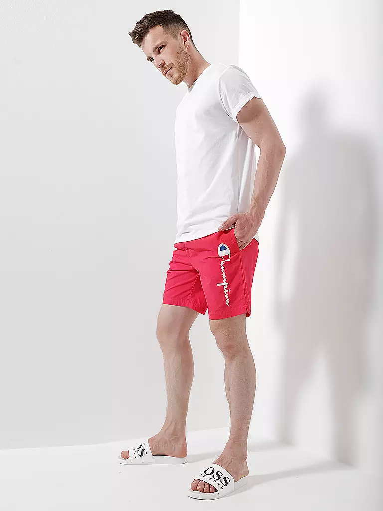 CHAMPION | Badeshorts | rot