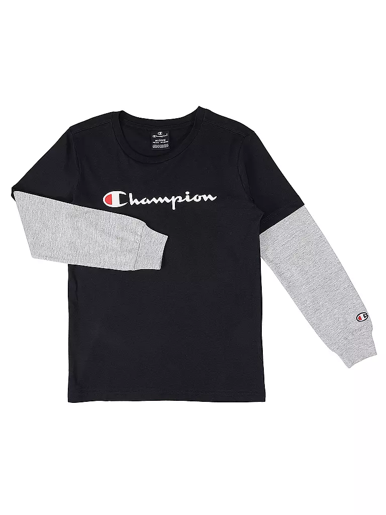 CHAMPION | Jungen Langarmshirt  | dunkelblau