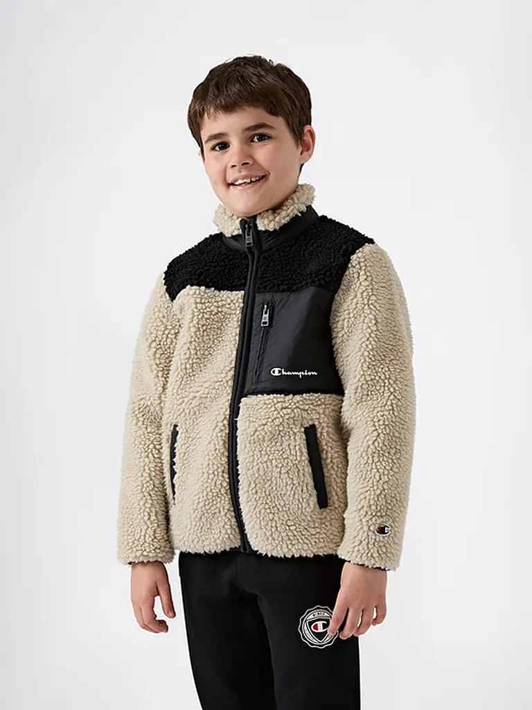 CHAMPION | Jungen Sweatjacke | Beige