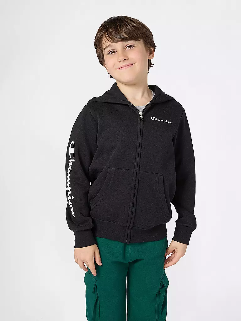 CHAMPION | Jungen Sweatjacke | schwarz