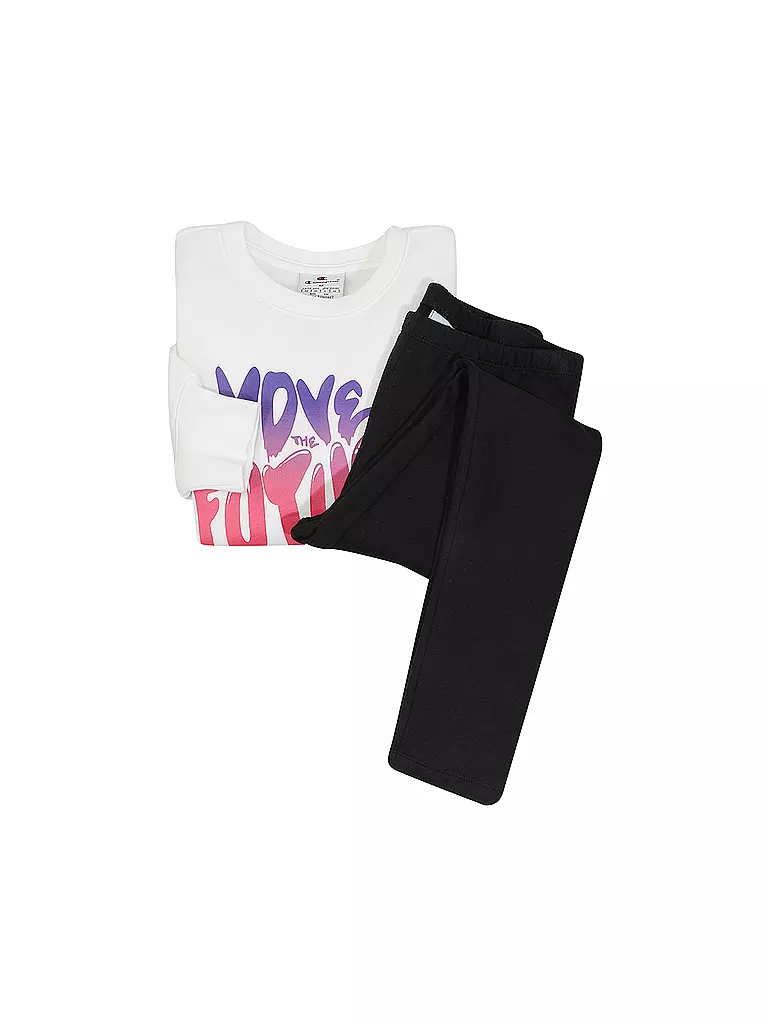 CHAMPION | Mädchen Sweater und Jogginghose | creme