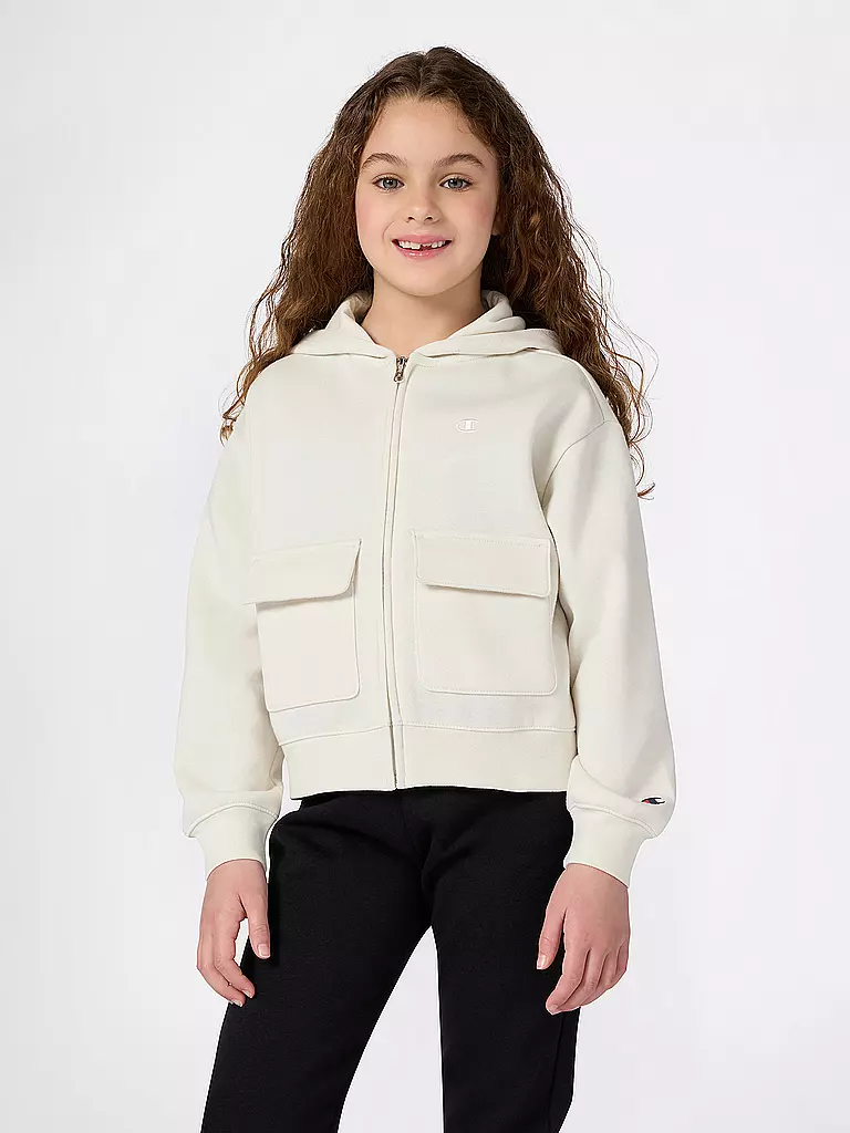 CHAMPION | Mädchen Sweatjacke  | creme