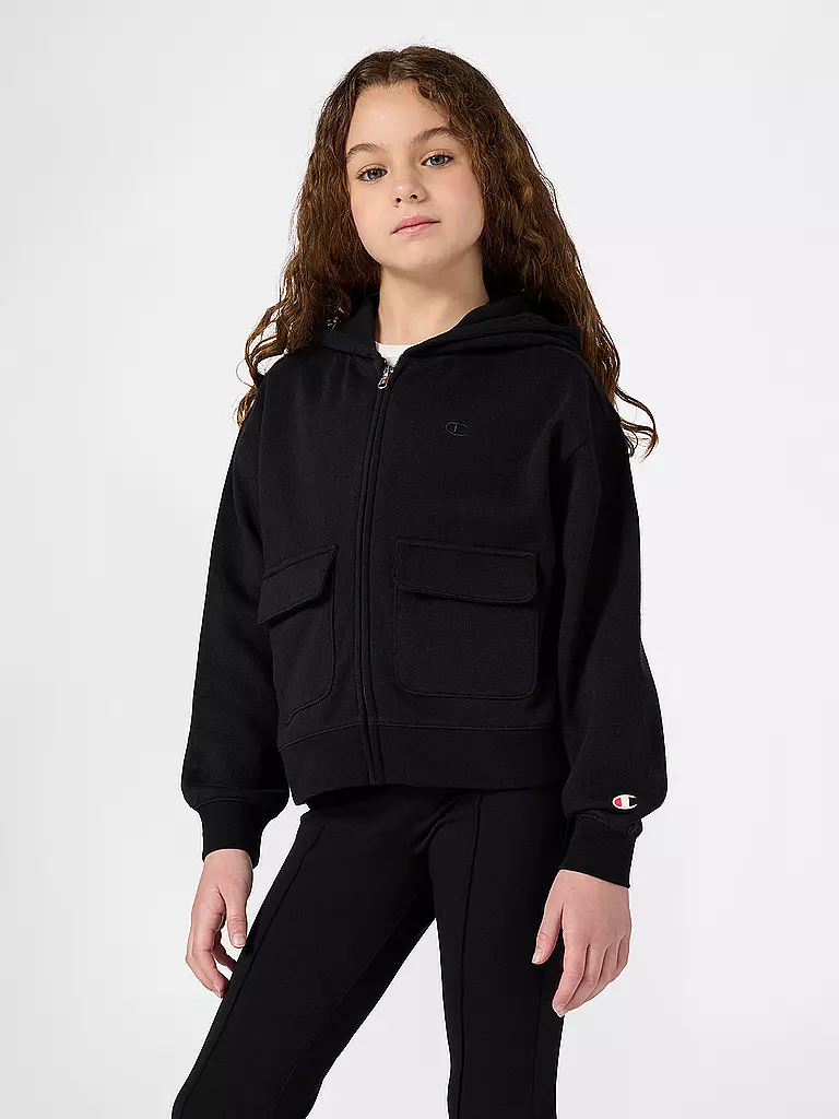 CHAMPION | Mädchen Sweatjacke  | schwarz