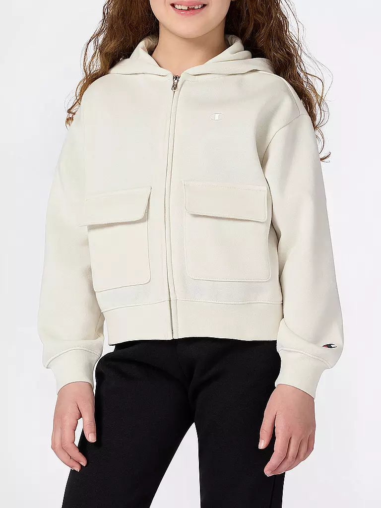 CHAMPION | Mädchen Sweatjacke  | creme