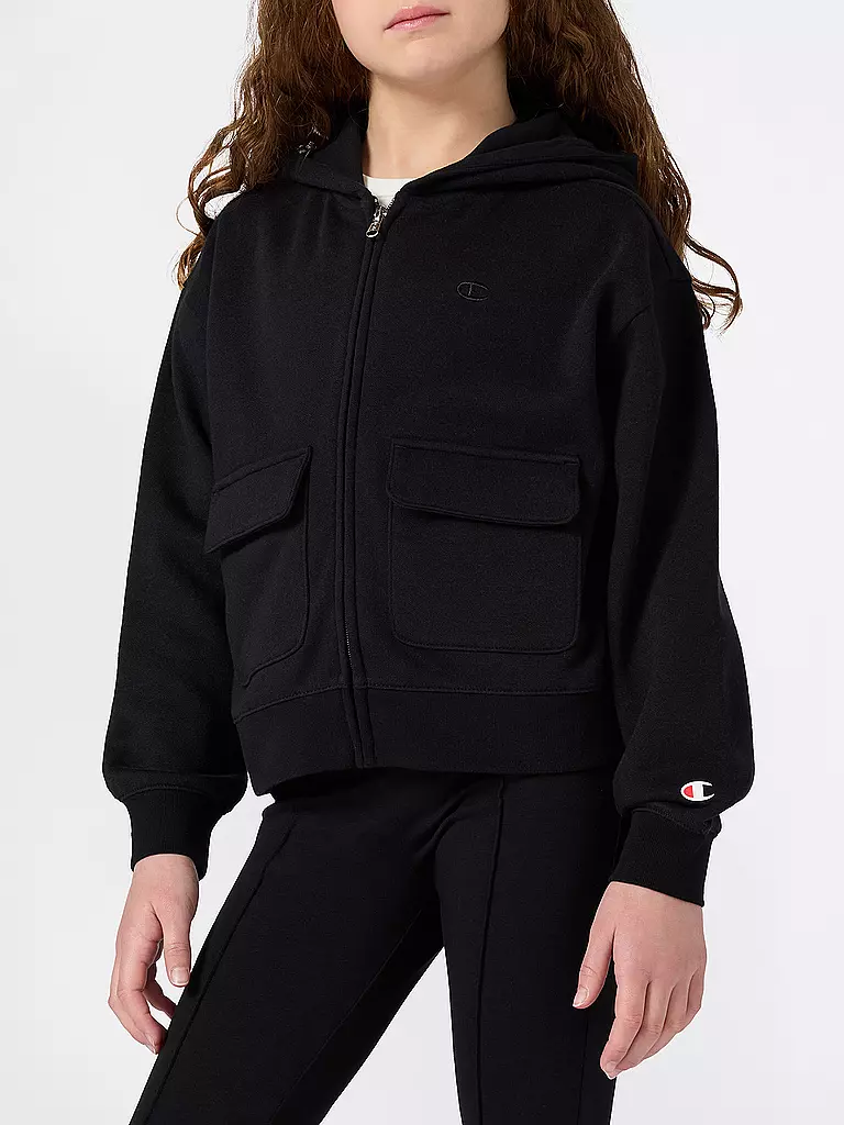CHAMPION | Mädchen Sweatjacke  | schwarz