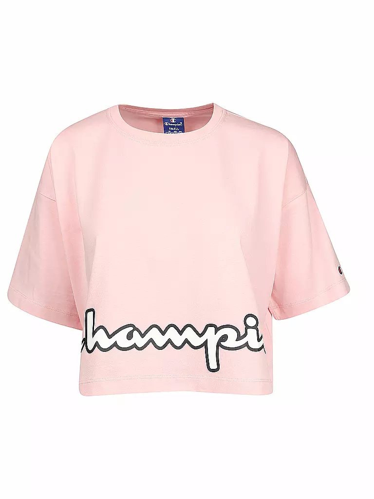 CHAMPION | T-Shirt Cropped Fit | rosa