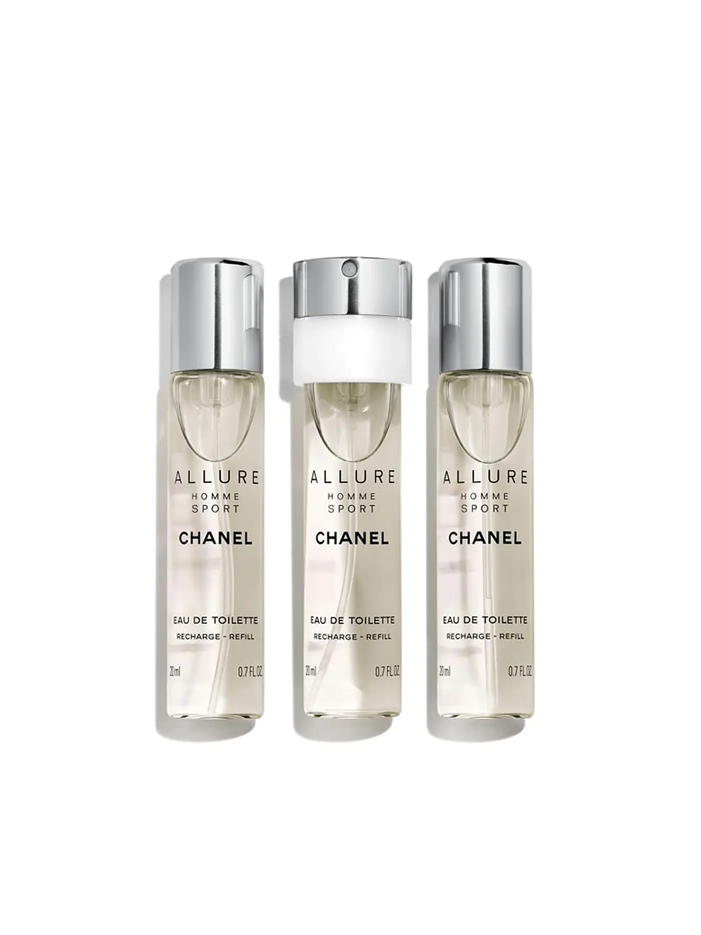CHANEL |  EAU DE TOILETTE NACHFÜLLBARES TWIST AND SPRAY 3X20ML NACHFÜLLUNG | keine Farbe