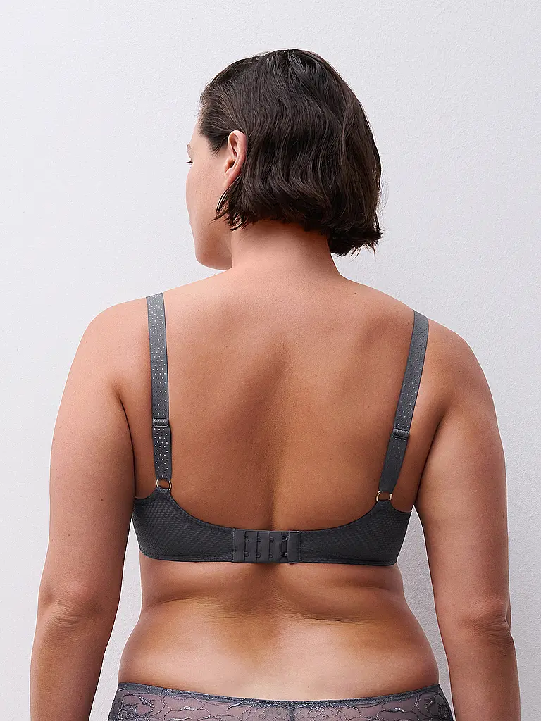 CHANTELLE | BH mit Bügel FLEURS fancy grey | 