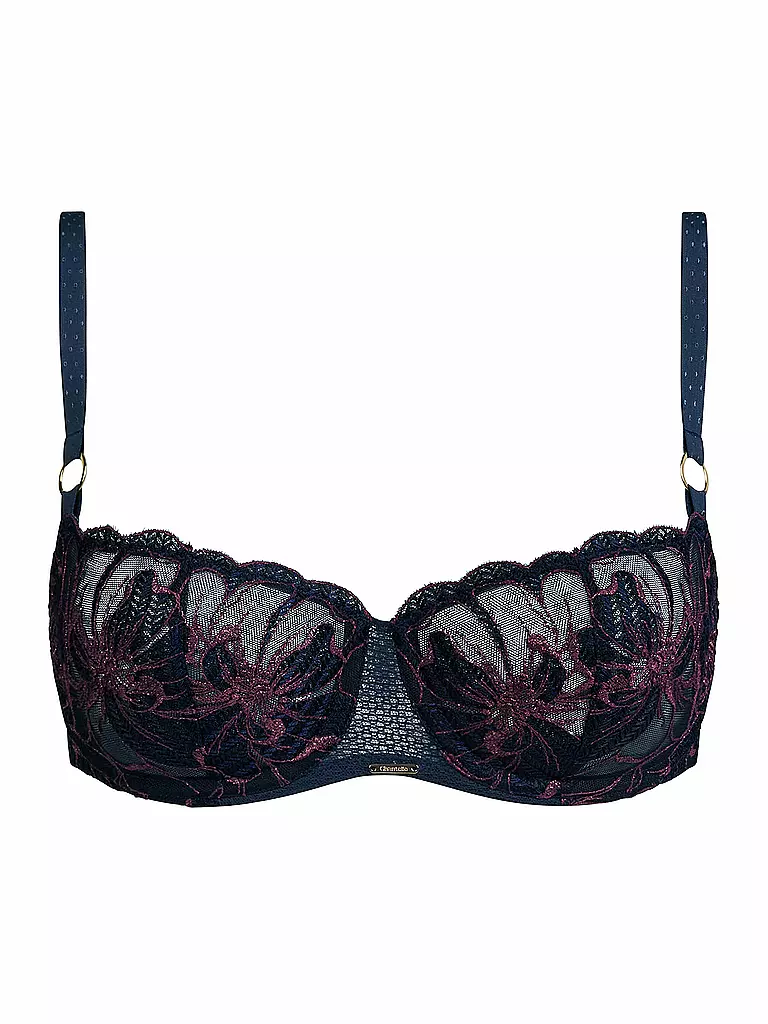 CHANTELLE | BH mit Bügel FLEURS SIGNATURE sailing blue lurex | dunkelblau