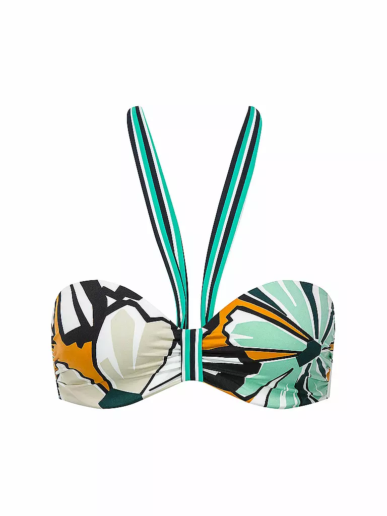 CHANTELLE | Bikini-Bandeau Top "Graphic Garden" | bunt