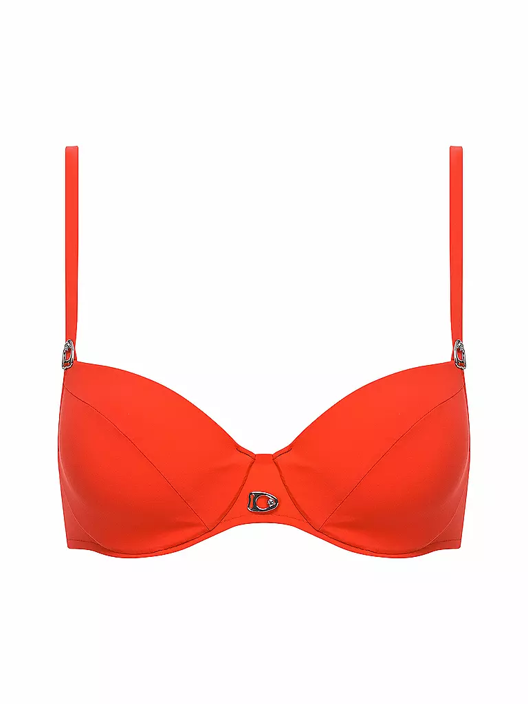 CHANTELLE | Bikini-Top Memory Foam (mit Bügel) "Eden" (Spark Orange) | orange