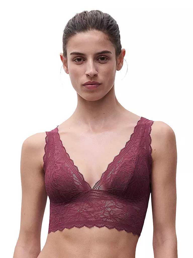 CHANTELLE | Bustier FLORAL TOUCH sienna | dunkelrot