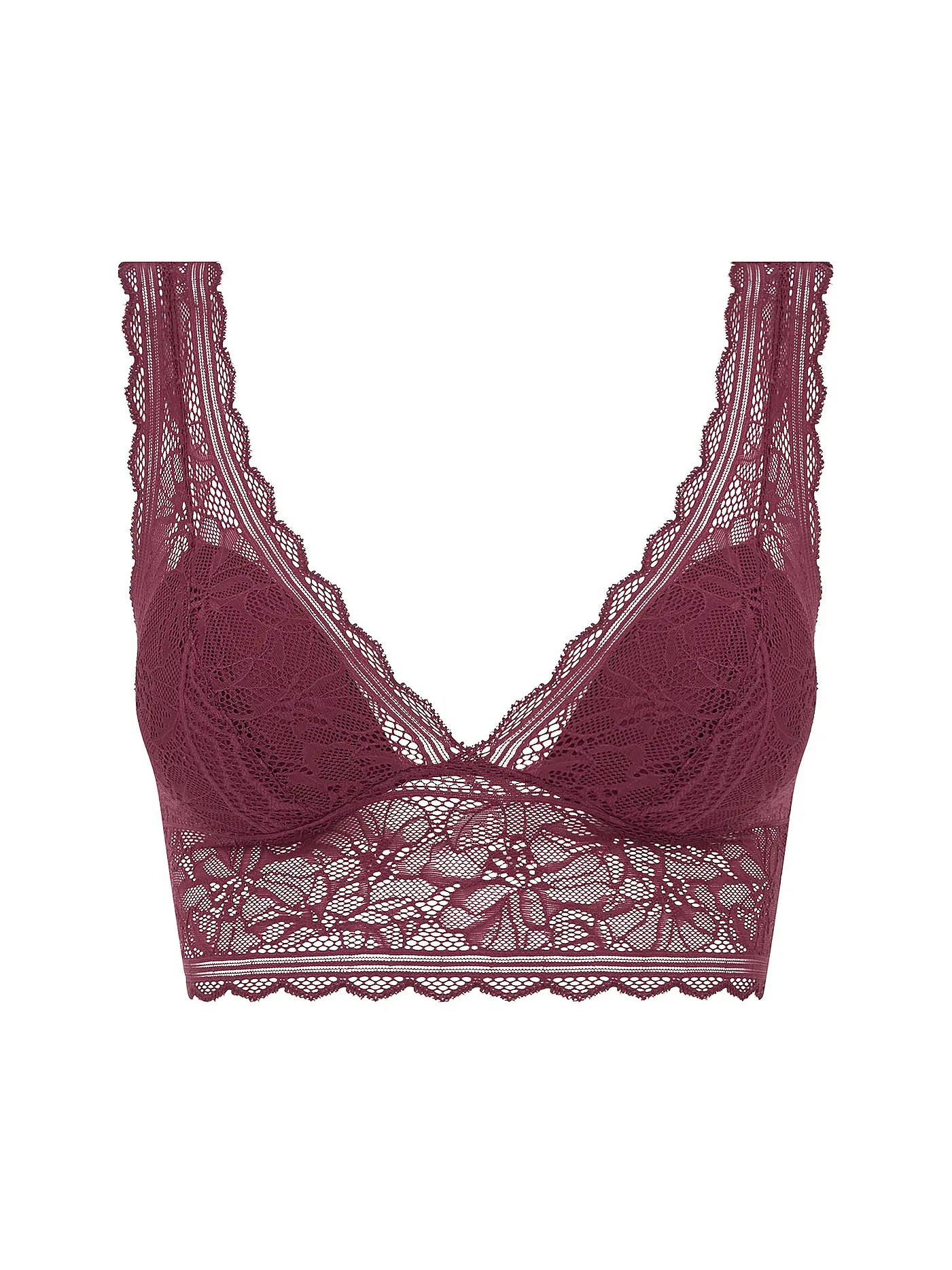 CHANTELLE | Bustier FLORAL TOUCH sienna | dunkelrot