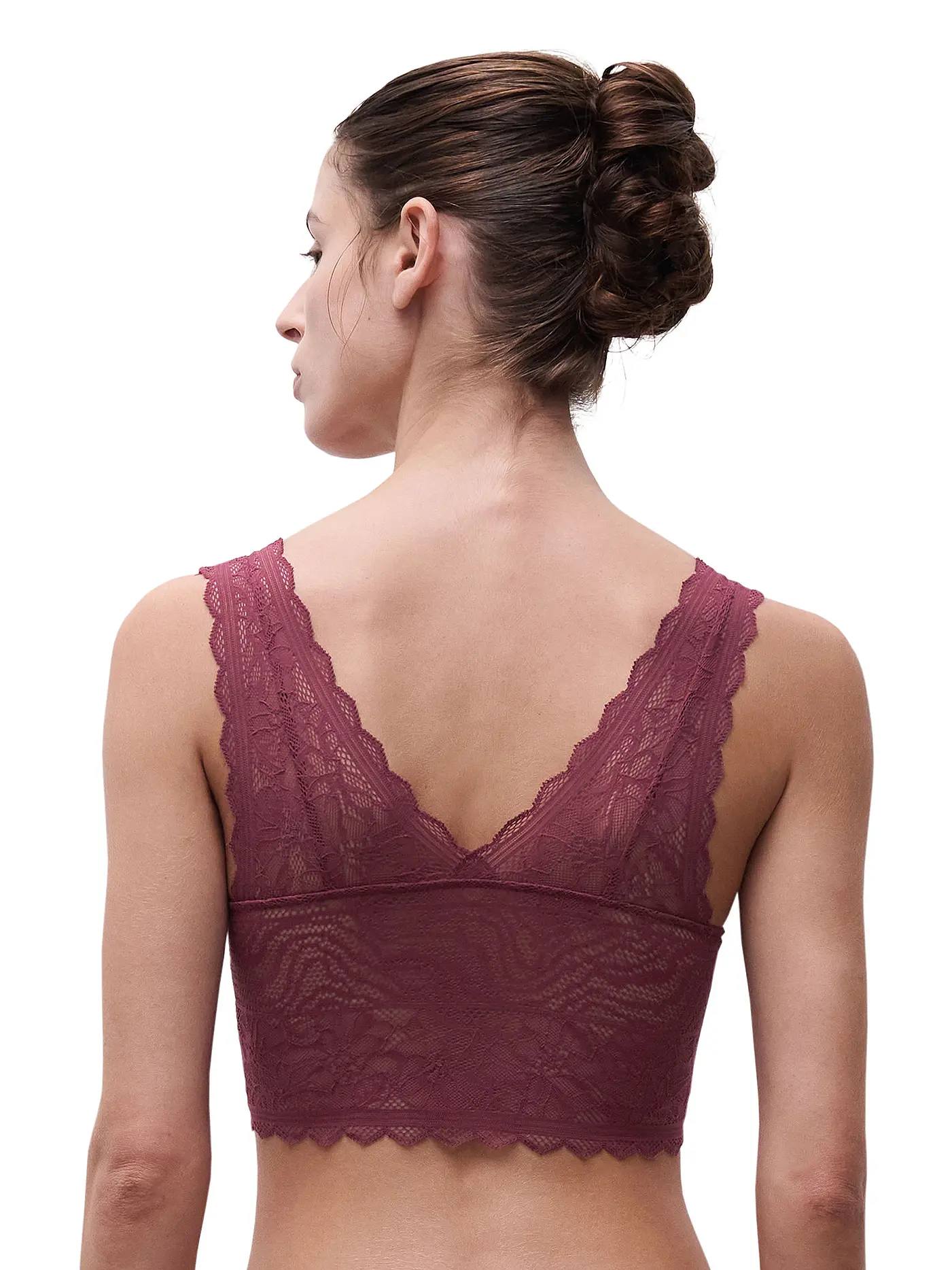 CHANTELLE | Bustier FLORAL TOUCH sienna | dunkelrot