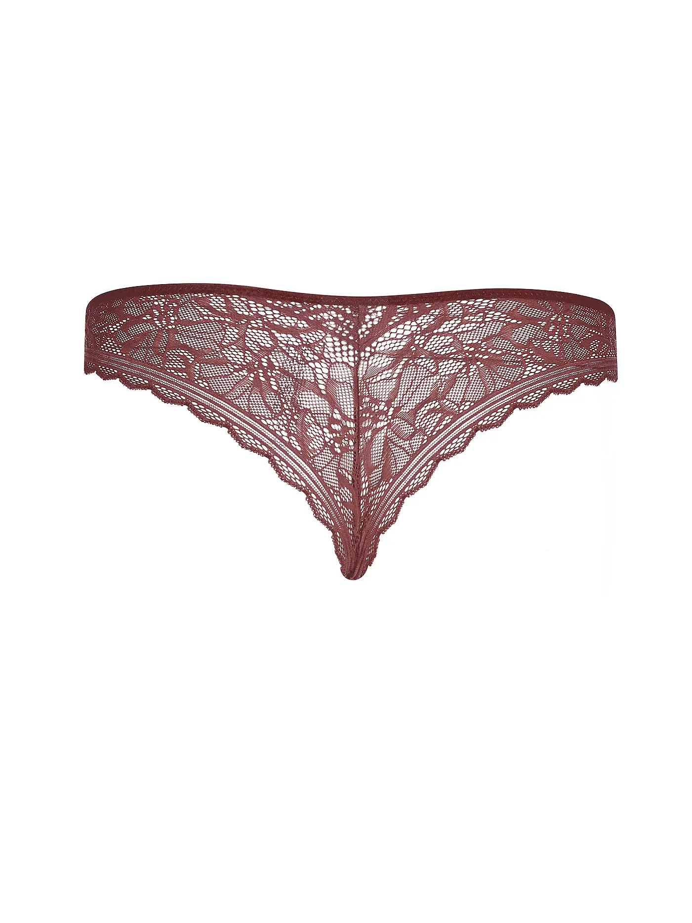 CHANTELLE | String FLORAL TOUCH sienna | dunkelrot