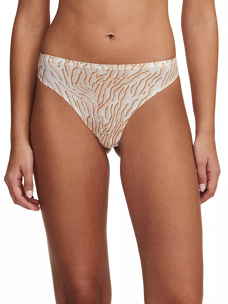 CHANTELLE | String SOFTSTRETCH desert sand print | beige