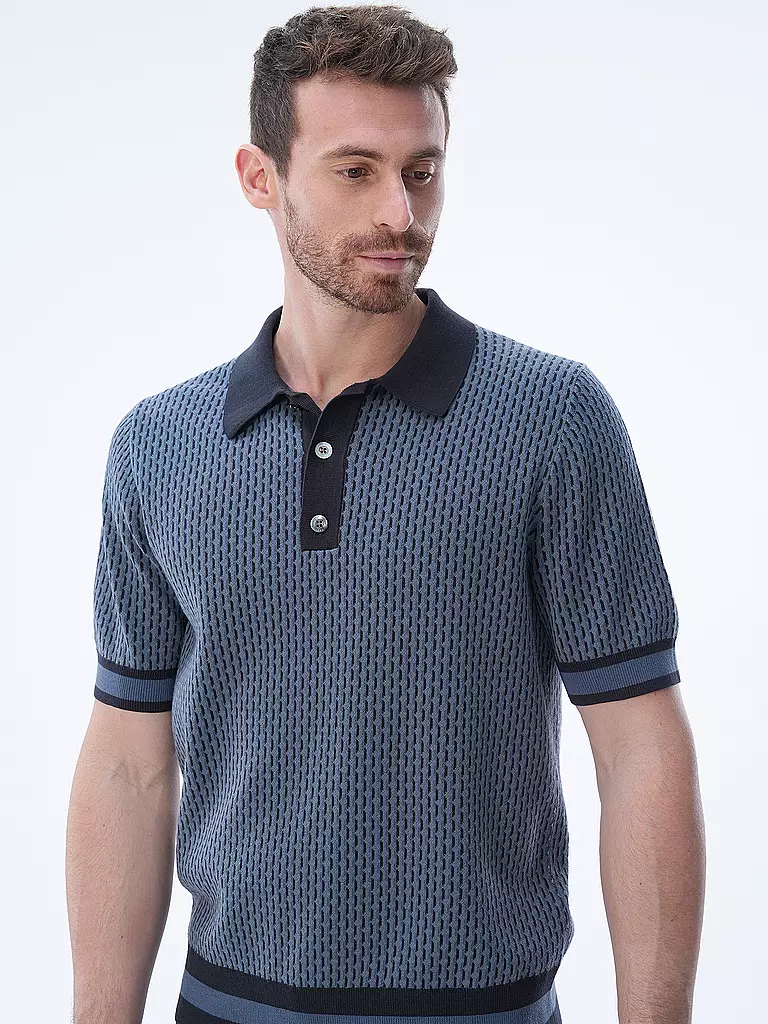 CHE | Poloshirt COSMO GEO QUINN | blau