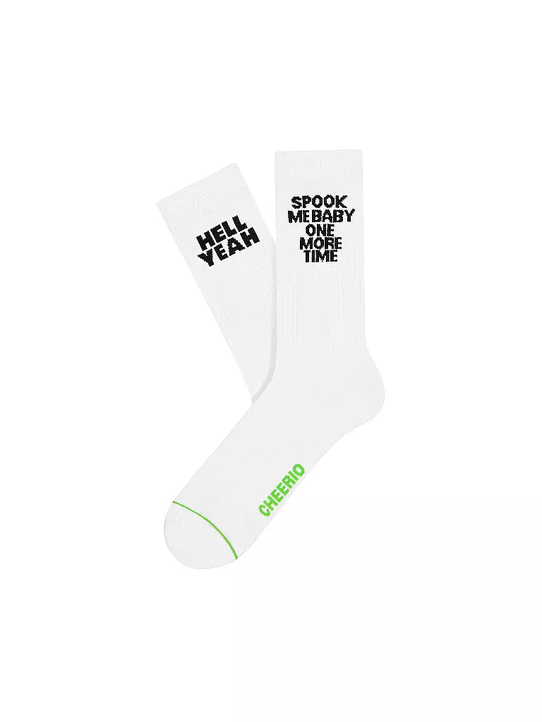 CHEERIO | Socken Words of Witchdom 2-er Pkg. 001 white | weiss