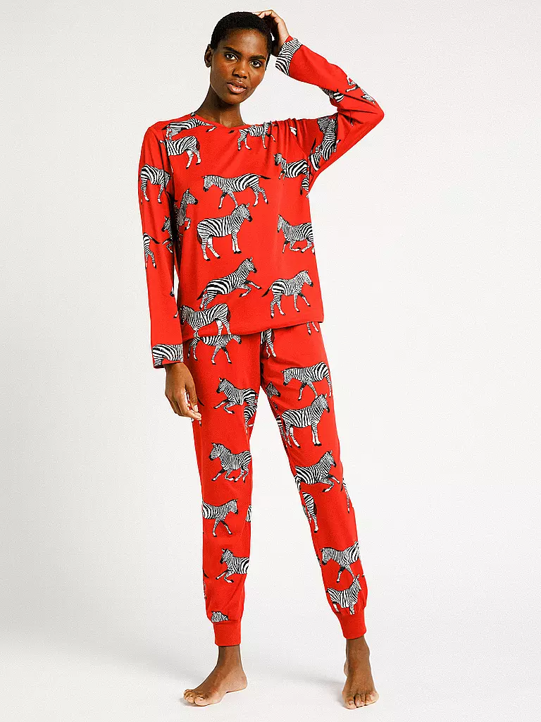 CHELSEA PEERS | Pyjama-Set | rot