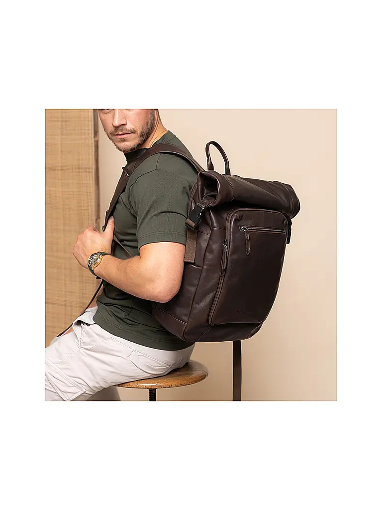 CHESTERFIELD | Laptop Rucksack REMO 16 Zoll | Braun