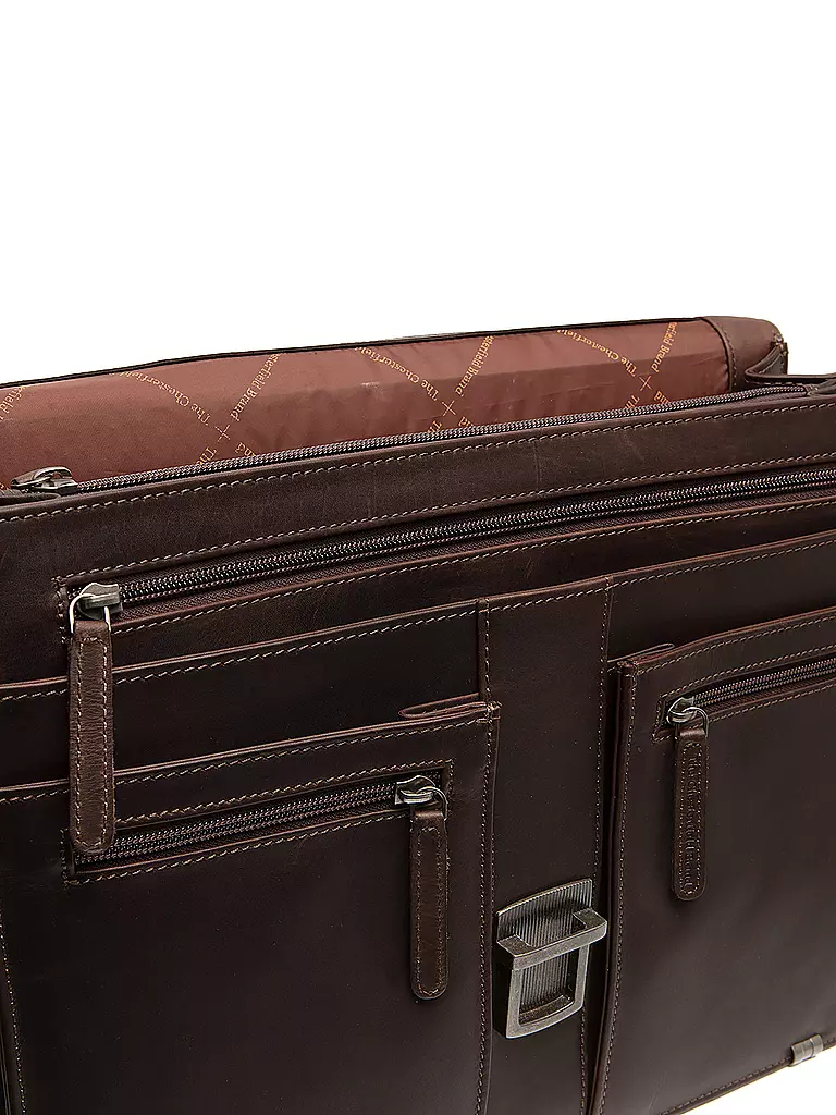 CHESTERFIELD | Ledertasche - Aktentasche STUTTGART 14" | braun