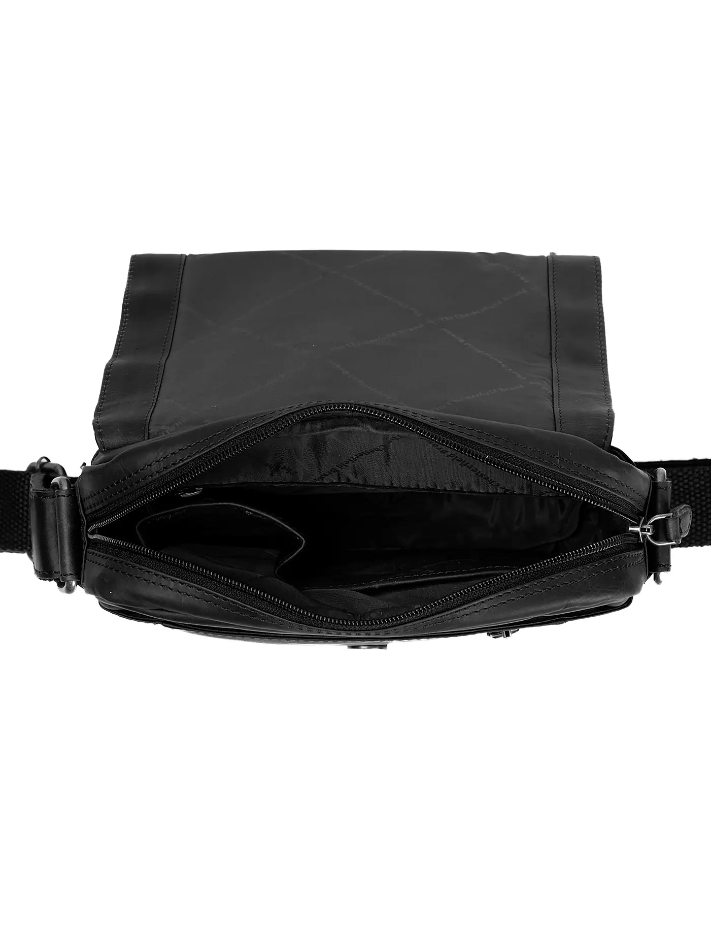 CHESTERFIELD | Ledertasche - Umhängetasche REMY | schwarz