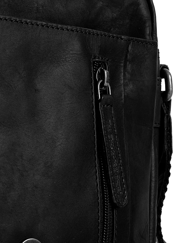 CHESTERFIELD | Ledertasche - Umhängetasche REMY | schwarz