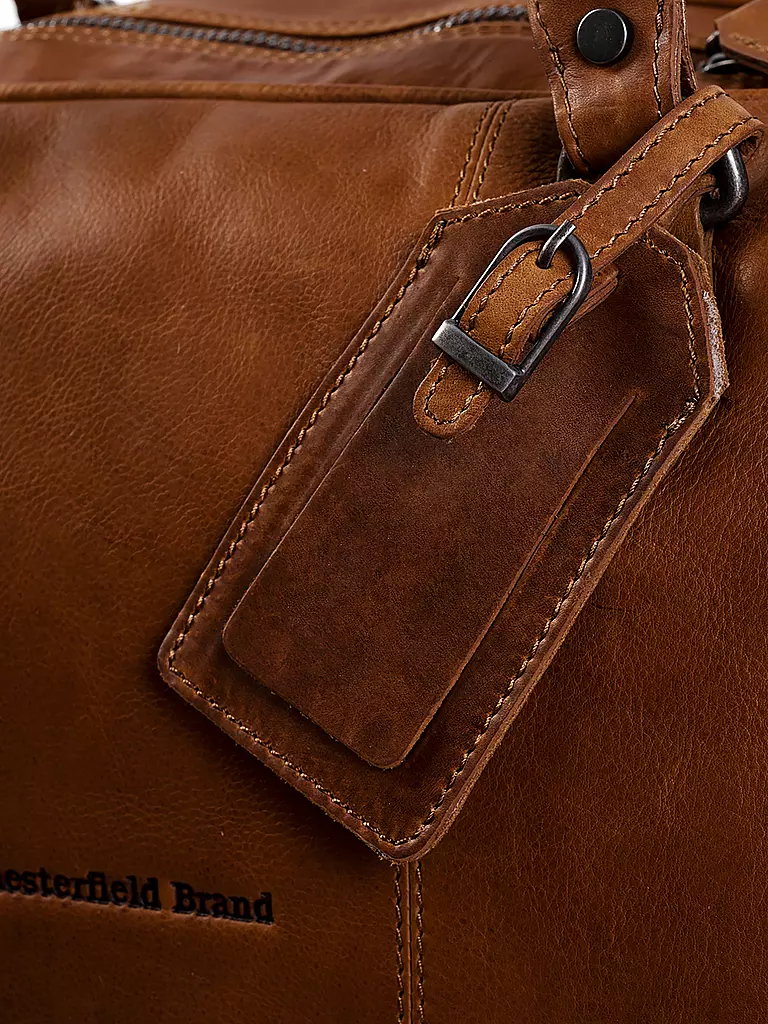 CHESTERFIELD | Ledertasche - Weekender WILLIAM | camel