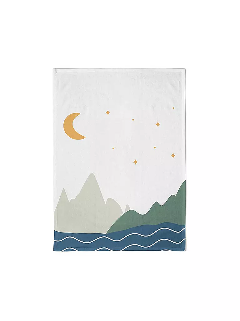 CHIC.MIC | Geschirrtuch Organic Kitchen Towel 50x70cm Moon Mountains | bunt
