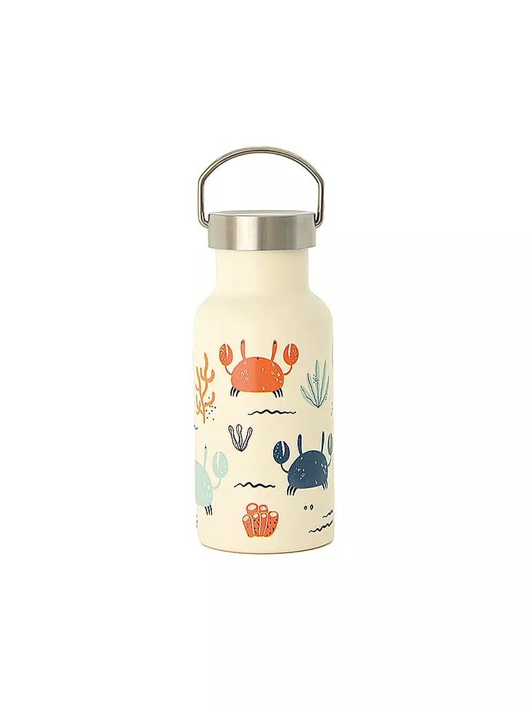 CHIC.MIC | Isolierflasche - Thermosflasche bioloco sky kids 350ml Crabs | weiss