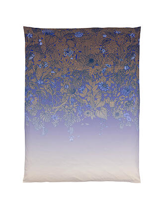 CHRISTIAN FISCHBACHER | Satin-Deckenbezug BLUE HOUR 140x200cm Blau/Kupfer