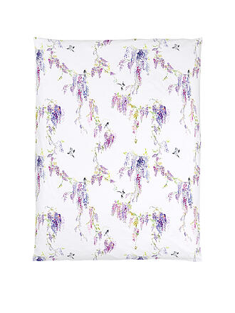 CHRISTIAN FISCHBACHER | Satin Kissenbezug PRUPLE RAIN 70x90cm Weiss/Lila