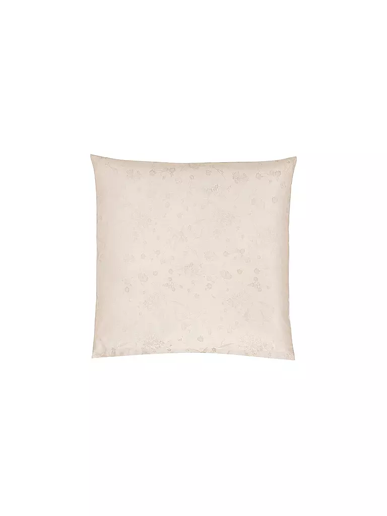 CHRISTIAN FISCHBACHER | Jacquard Kissenbezug FIORI PASTELLO 70x90cm Ivory | rosa
