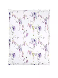 CHRISTIAN FISCHBACHER | Satin Deckenbezug PURPLE RAIN 140x200cm Weiss/Lila | Weiss