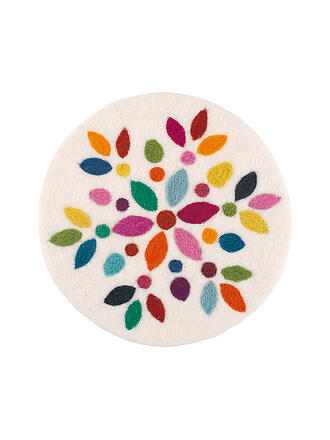 CILIO | Topfuntersetzer LANA FIORE rund Weiss / Bunt