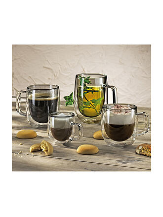 CILIO | Esspressogläser Doppelwandig VENETO 2x0,08l  Borosilikatglas Grau